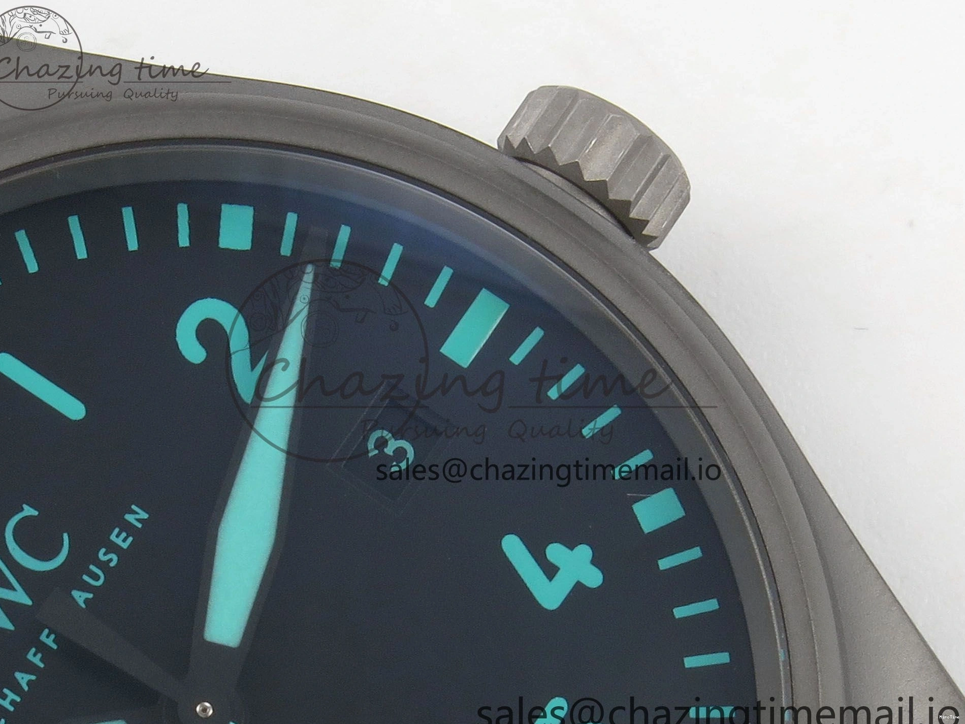 MIROTIME 1227 Pilot Mark XX BLSF 1:1 Best Edition Black Blue Dial on Blue Rubber Strap MIYOTA Sleek 6989